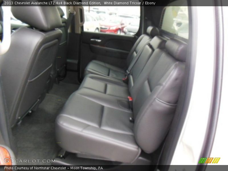 White Diamond Tricoat / Ebony 2013 Chevrolet Avalanche LTZ 4x4 Black Diamond Edition