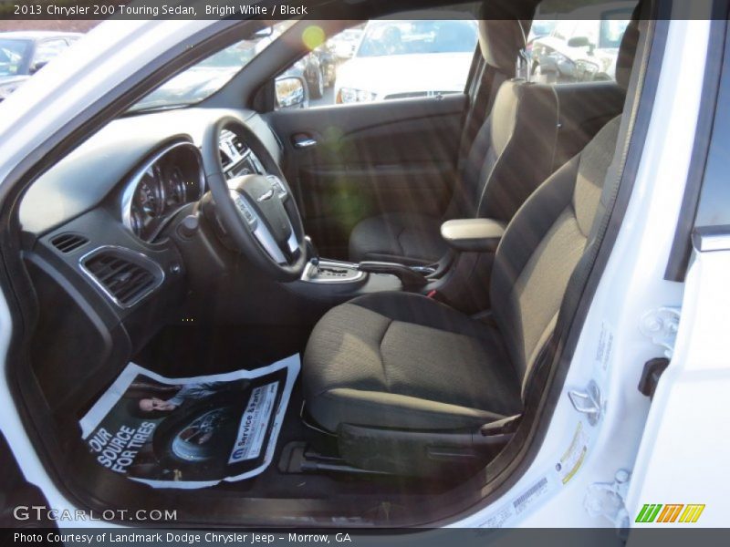 Bright White / Black 2013 Chrysler 200 Touring Sedan