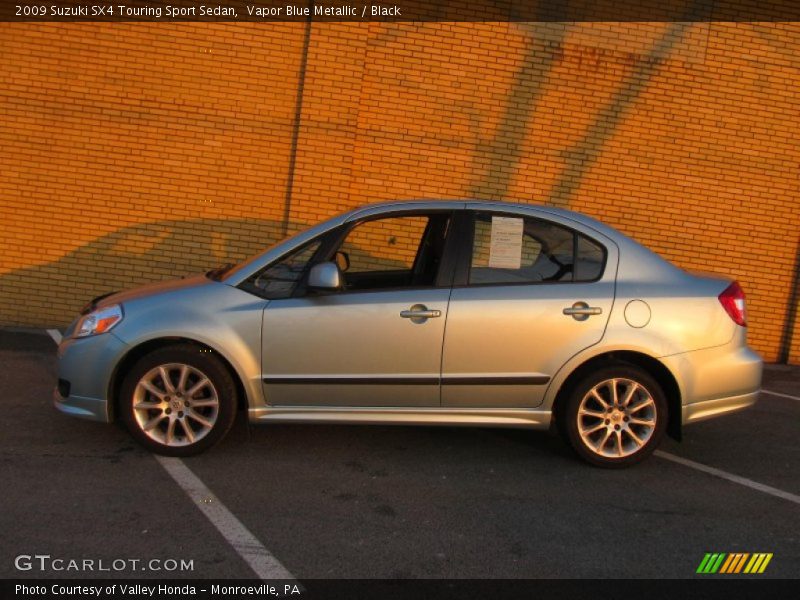 Vapor Blue Metallic / Black 2009 Suzuki SX4 Touring Sport Sedan
