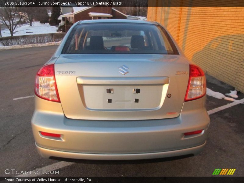 Vapor Blue Metallic / Black 2009 Suzuki SX4 Touring Sport Sedan