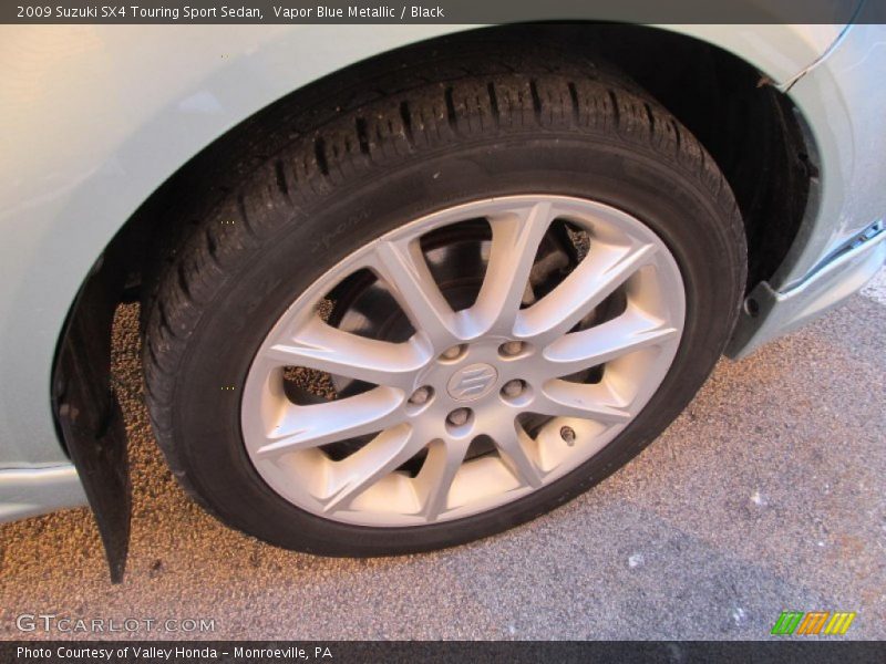 Vapor Blue Metallic / Black 2009 Suzuki SX4 Touring Sport Sedan