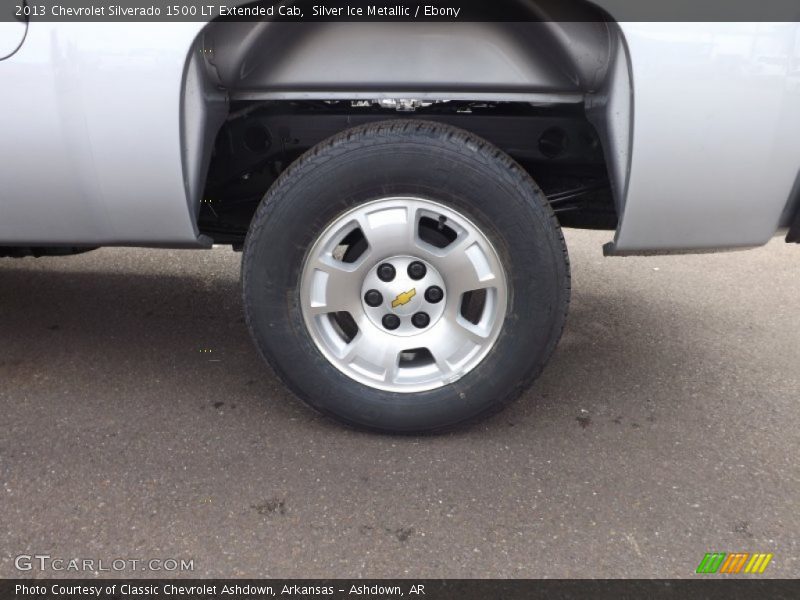 Silver Ice Metallic / Ebony 2013 Chevrolet Silverado 1500 LT Extended Cab