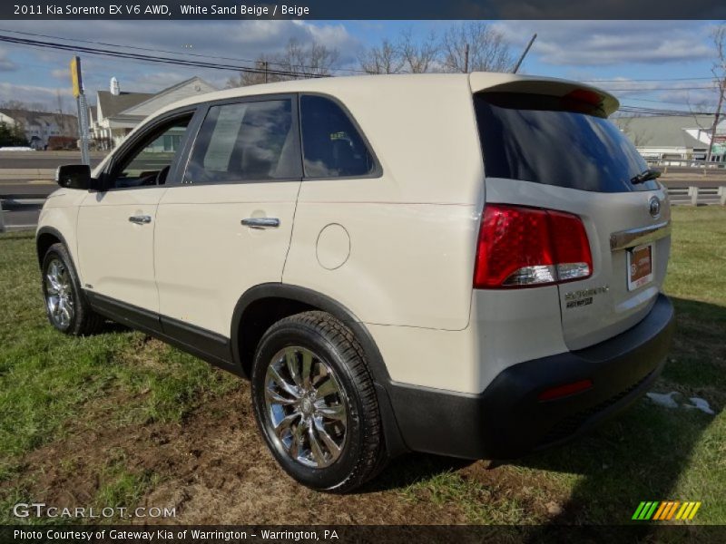 White Sand Beige / Beige 2011 Kia Sorento EX V6 AWD