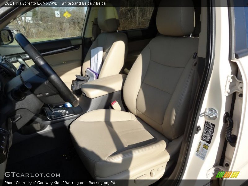 White Sand Beige / Beige 2011 Kia Sorento EX V6 AWD