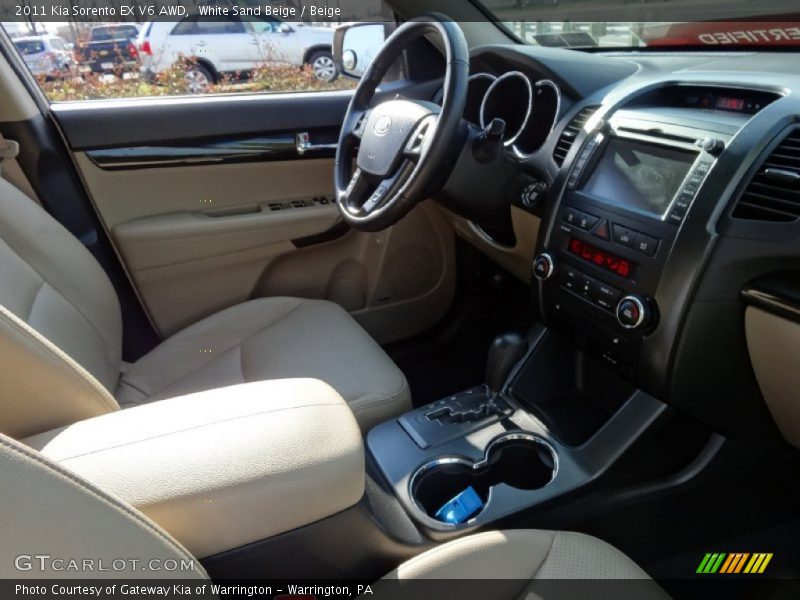 White Sand Beige / Beige 2011 Kia Sorento EX V6 AWD