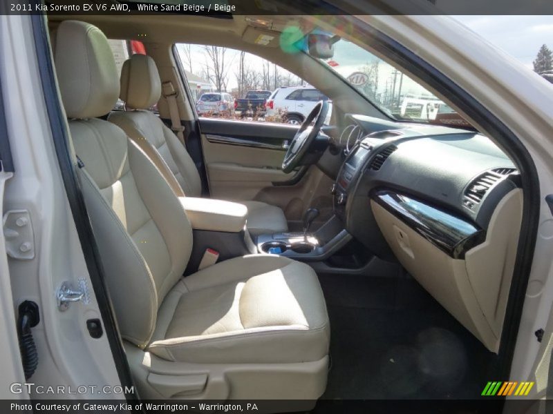 White Sand Beige / Beige 2011 Kia Sorento EX V6 AWD