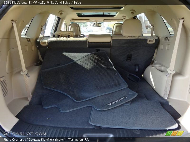 White Sand Beige / Beige 2011 Kia Sorento EX V6 AWD