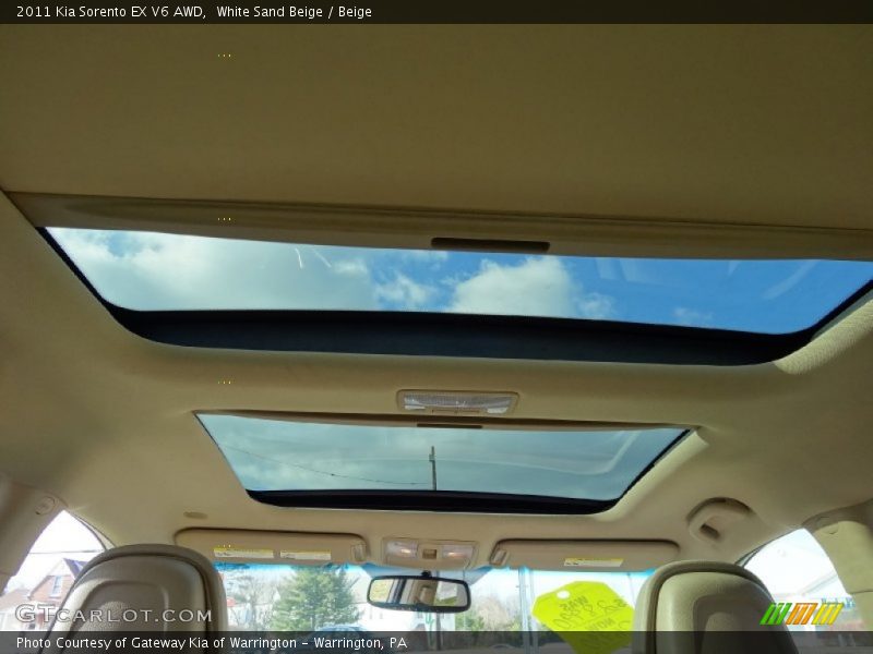 White Sand Beige / Beige 2011 Kia Sorento EX V6 AWD