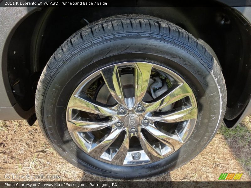 White Sand Beige / Beige 2011 Kia Sorento EX V6 AWD