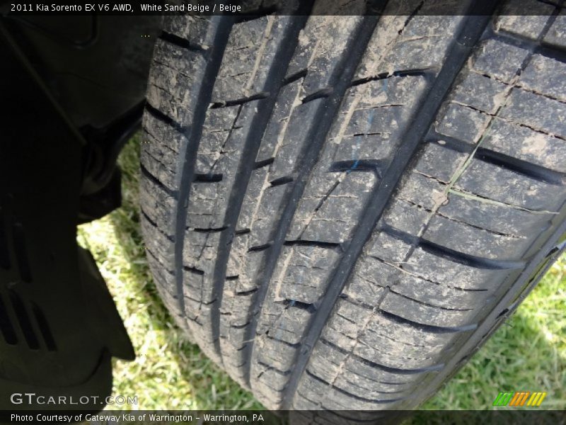 White Sand Beige / Beige 2011 Kia Sorento EX V6 AWD