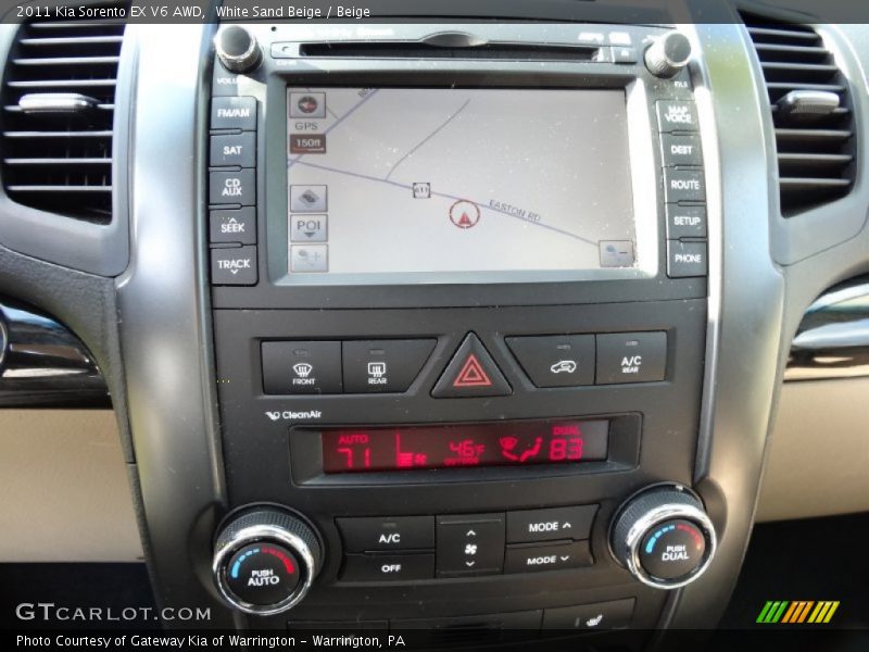 White Sand Beige / Beige 2011 Kia Sorento EX V6 AWD