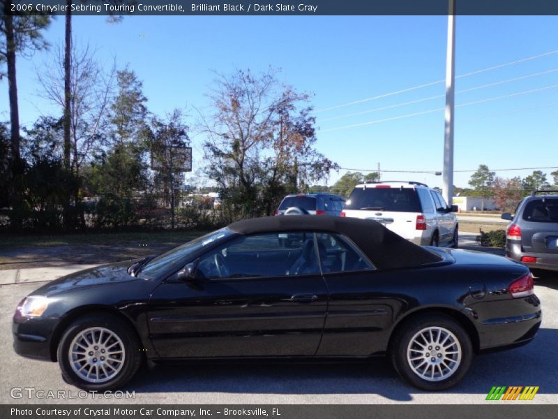 Brilliant Black / Dark Slate Gray 2006 Chrysler Sebring Touring Convertible