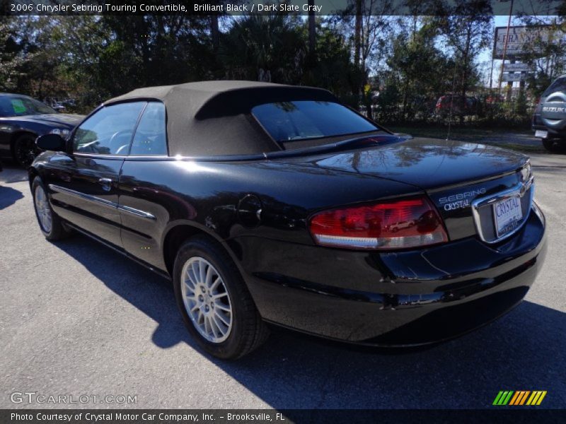Brilliant Black / Dark Slate Gray 2006 Chrysler Sebring Touring Convertible
