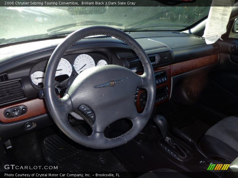 Brilliant Black / Dark Slate Gray 2006 Chrysler Sebring Touring Convertible