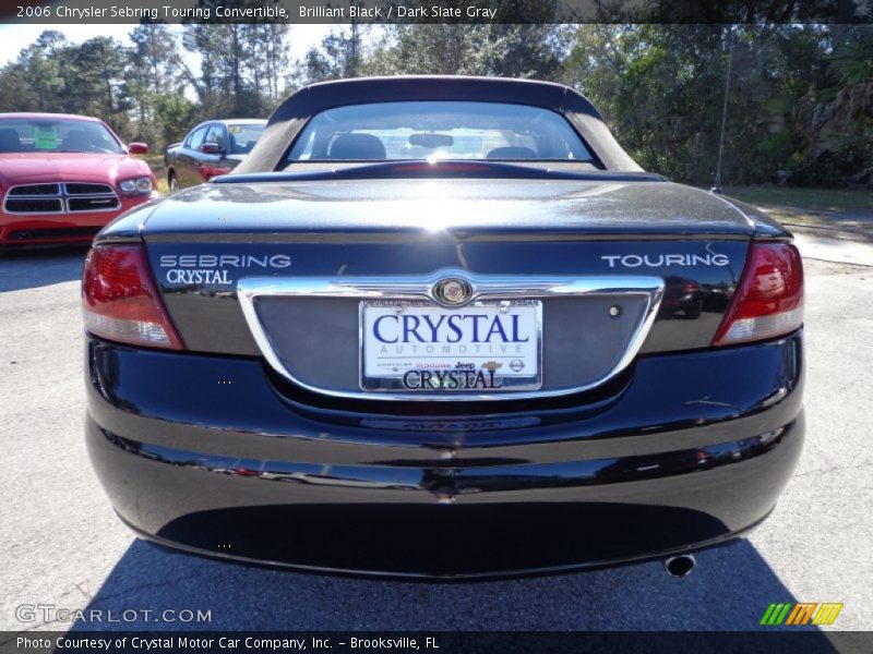 Brilliant Black / Dark Slate Gray 2006 Chrysler Sebring Touring Convertible