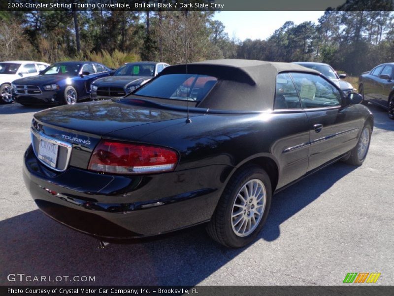 Brilliant Black / Dark Slate Gray 2006 Chrysler Sebring Touring Convertible