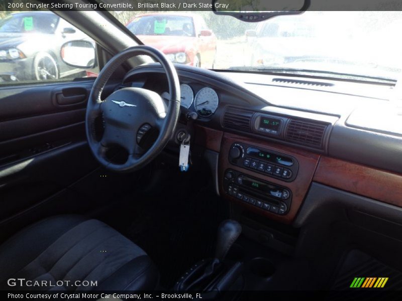 Brilliant Black / Dark Slate Gray 2006 Chrysler Sebring Touring Convertible