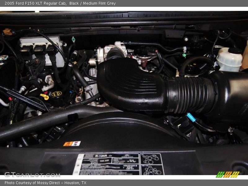 Black / Medium Flint Grey 2005 Ford F150 XLT Regular Cab