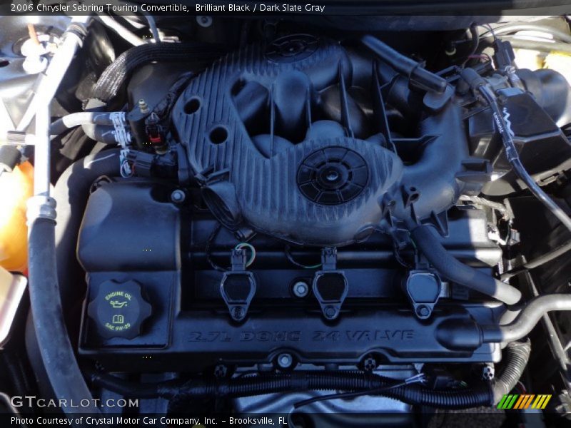 Brilliant Black / Dark Slate Gray 2006 Chrysler Sebring Touring Convertible