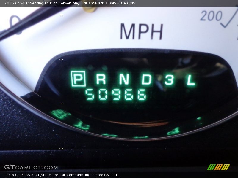 Brilliant Black / Dark Slate Gray 2006 Chrysler Sebring Touring Convertible