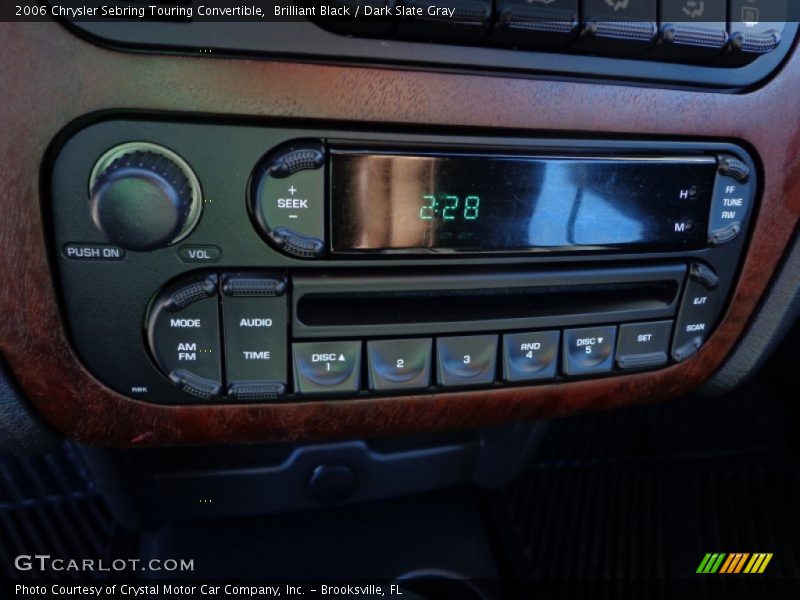 Brilliant Black / Dark Slate Gray 2006 Chrysler Sebring Touring Convertible