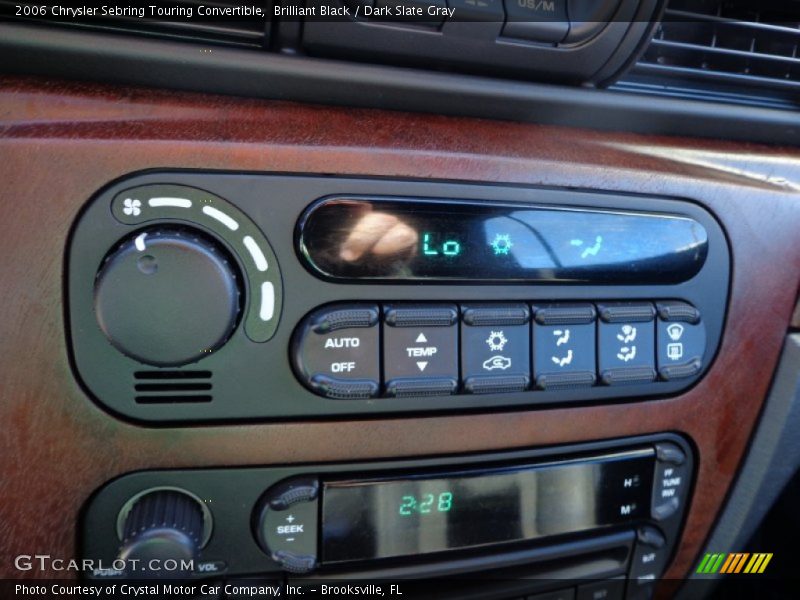 Brilliant Black / Dark Slate Gray 2006 Chrysler Sebring Touring Convertible