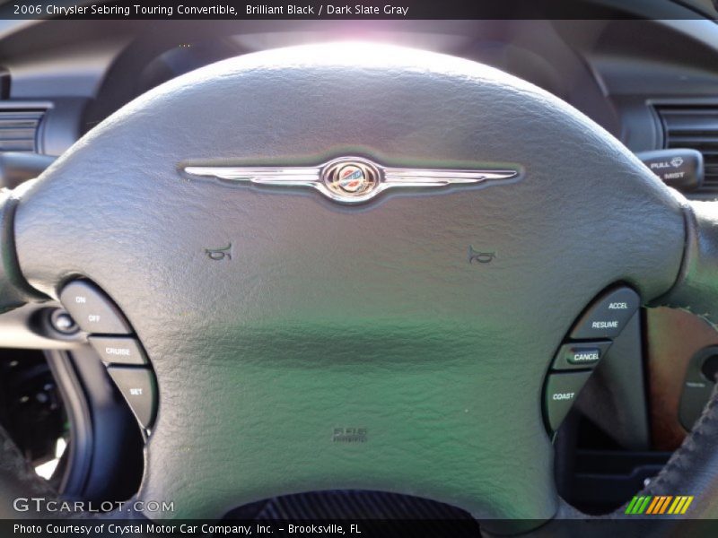 Brilliant Black / Dark Slate Gray 2006 Chrysler Sebring Touring Convertible
