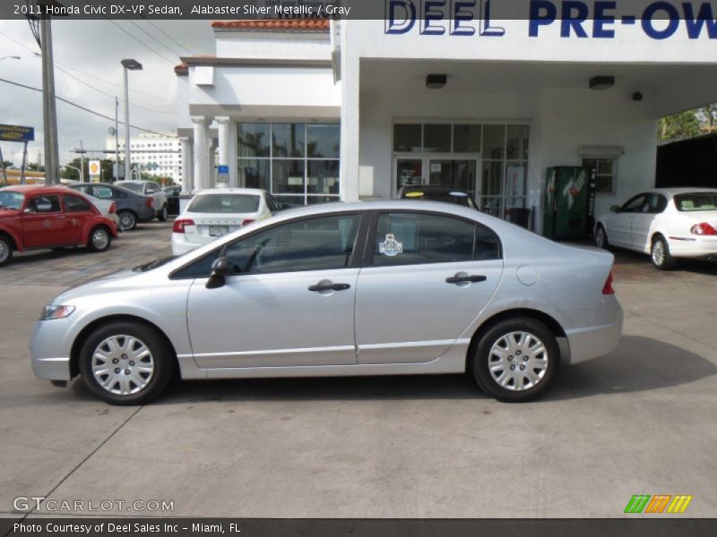 Alabaster Silver Metallic / Gray 2011 Honda Civic DX-VP Sedan