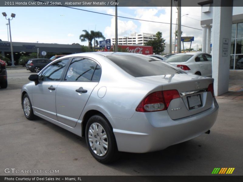 Alabaster Silver Metallic / Gray 2011 Honda Civic DX-VP Sedan