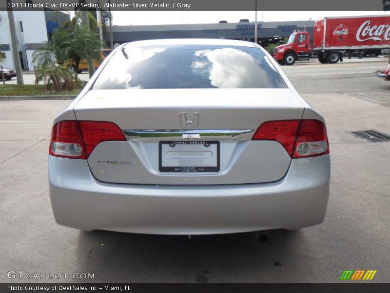 Alabaster Silver Metallic / Gray 2011 Honda Civic DX-VP Sedan