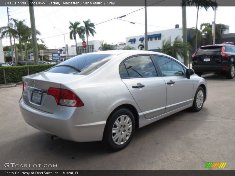 Alabaster Silver Metallic / Gray 2011 Honda Civic DX-VP Sedan