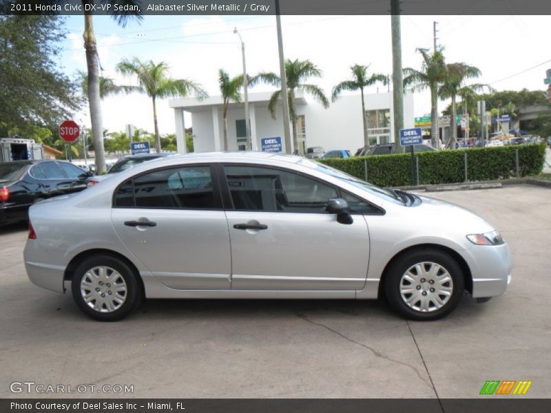 Alabaster Silver Metallic / Gray 2011 Honda Civic DX-VP Sedan