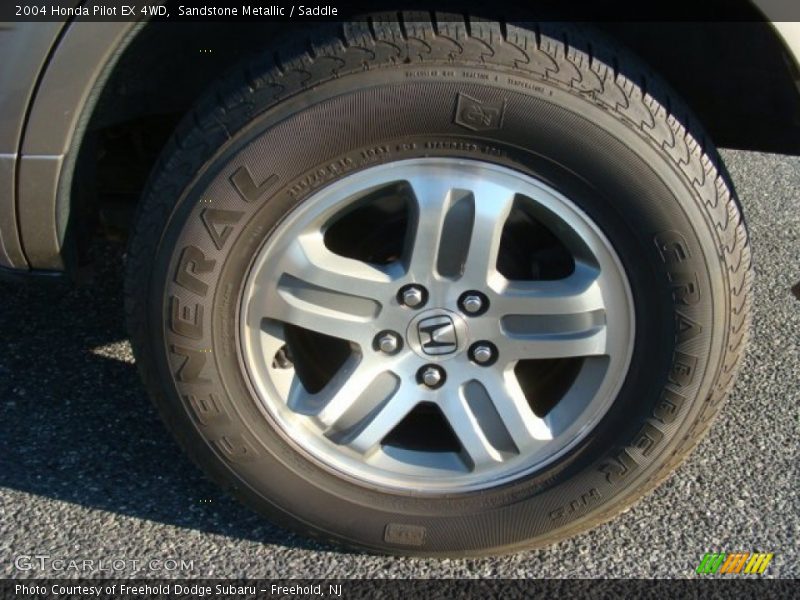 Sandstone Metallic / Saddle 2004 Honda Pilot EX 4WD