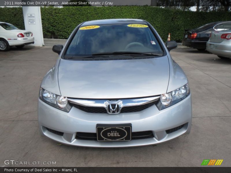 Alabaster Silver Metallic / Gray 2011 Honda Civic DX-VP Sedan