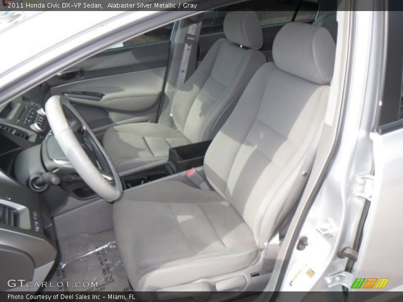 Alabaster Silver Metallic / Gray 2011 Honda Civic DX-VP Sedan