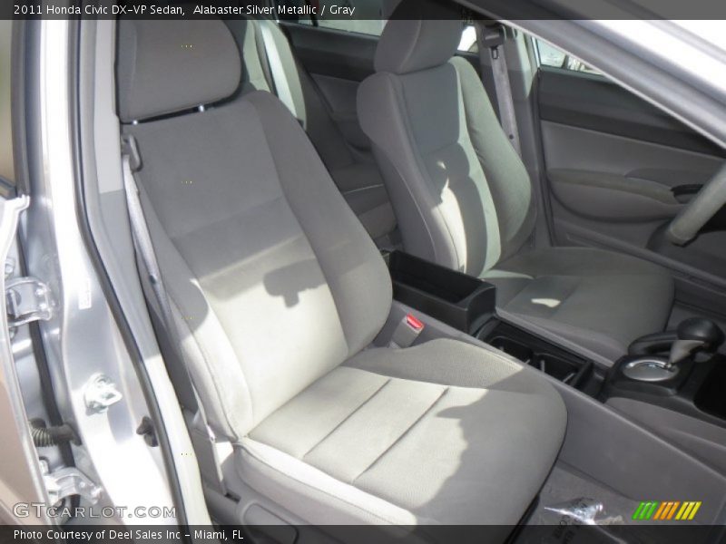Alabaster Silver Metallic / Gray 2011 Honda Civic DX-VP Sedan