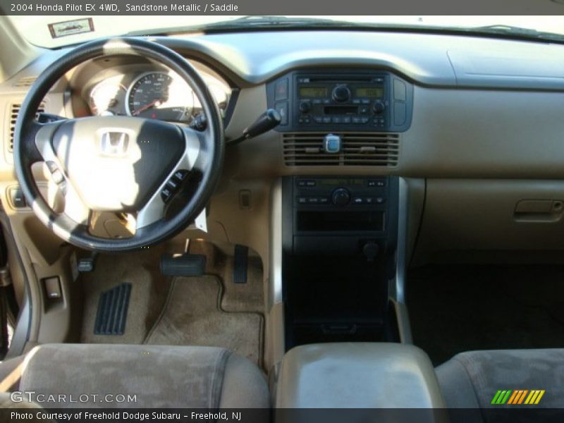 Sandstone Metallic / Saddle 2004 Honda Pilot EX 4WD