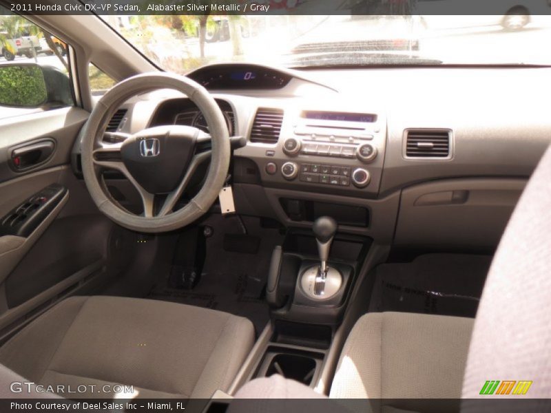 Alabaster Silver Metallic / Gray 2011 Honda Civic DX-VP Sedan