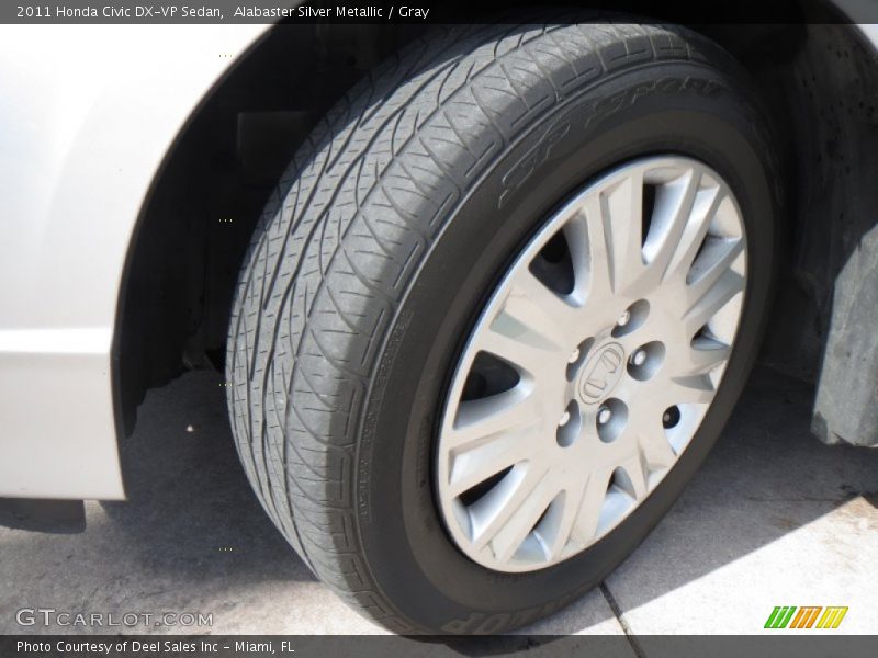 Alabaster Silver Metallic / Gray 2011 Honda Civic DX-VP Sedan