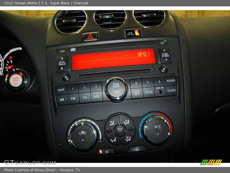 Super Black / Charcoal 2012 Nissan Altima 2.5 S