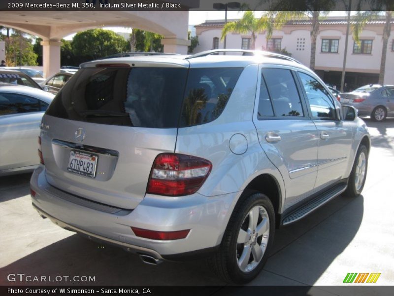 Iridium Silver Metallic / Black 2009 Mercedes-Benz ML 350