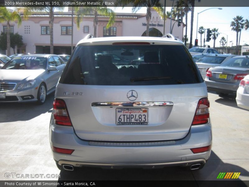 Iridium Silver Metallic / Black 2009 Mercedes-Benz ML 350