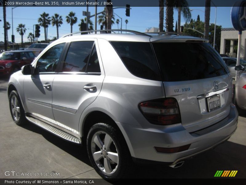 Iridium Silver Metallic / Black 2009 Mercedes-Benz ML 350