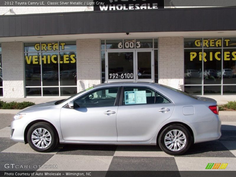 Classic Silver Metallic / Light Gray 2012 Toyota Camry LE
