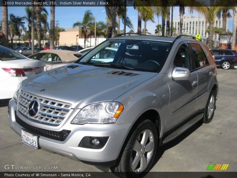 Iridium Silver Metallic / Black 2009 Mercedes-Benz ML 350