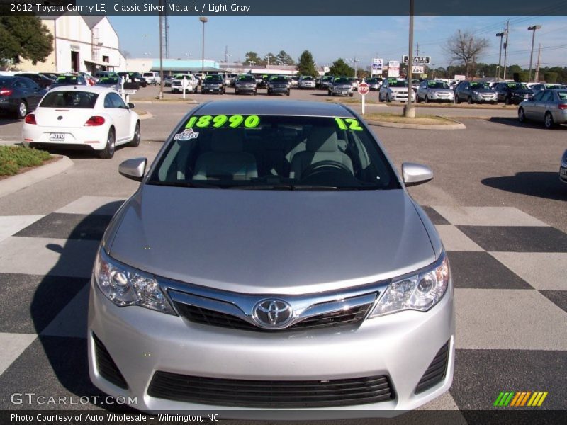 Classic Silver Metallic / Light Gray 2012 Toyota Camry LE