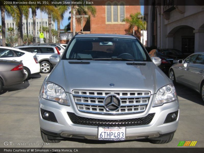 Iridium Silver Metallic / Black 2009 Mercedes-Benz ML 350