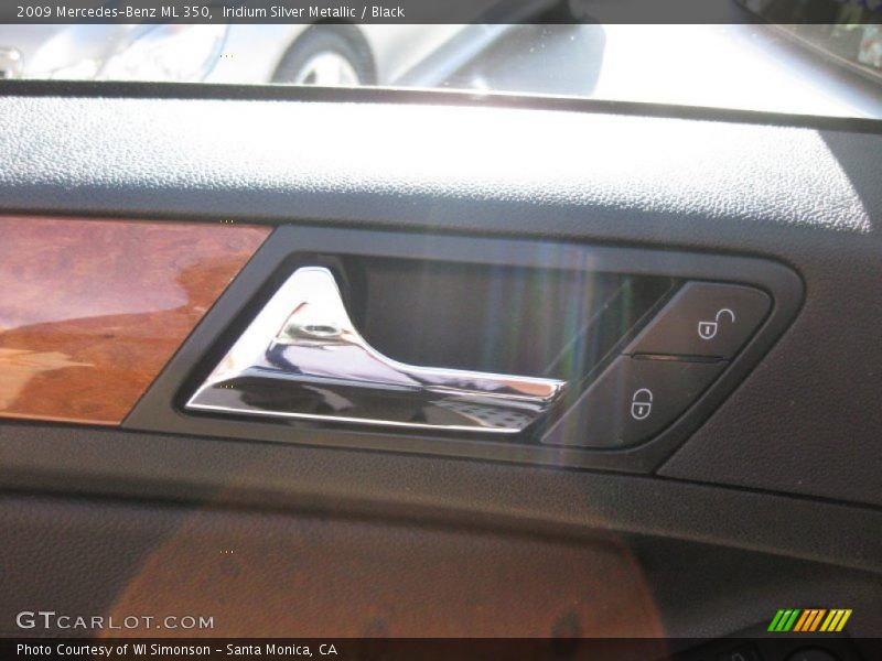 Iridium Silver Metallic / Black 2009 Mercedes-Benz ML 350