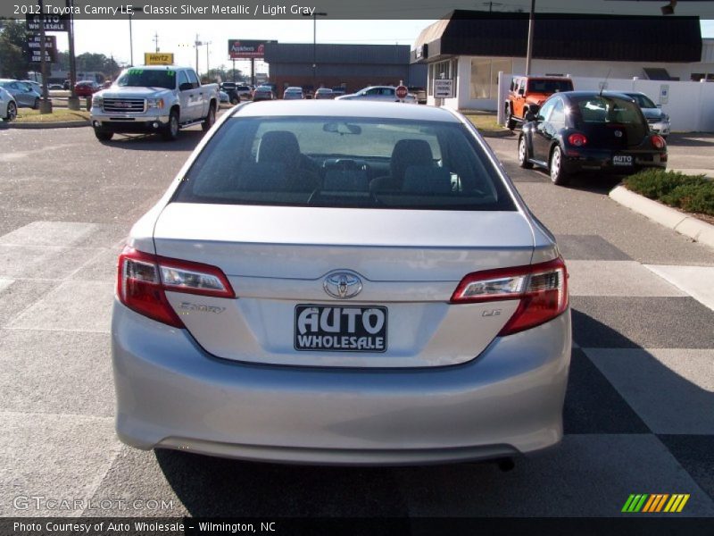 Classic Silver Metallic / Light Gray 2012 Toyota Camry LE