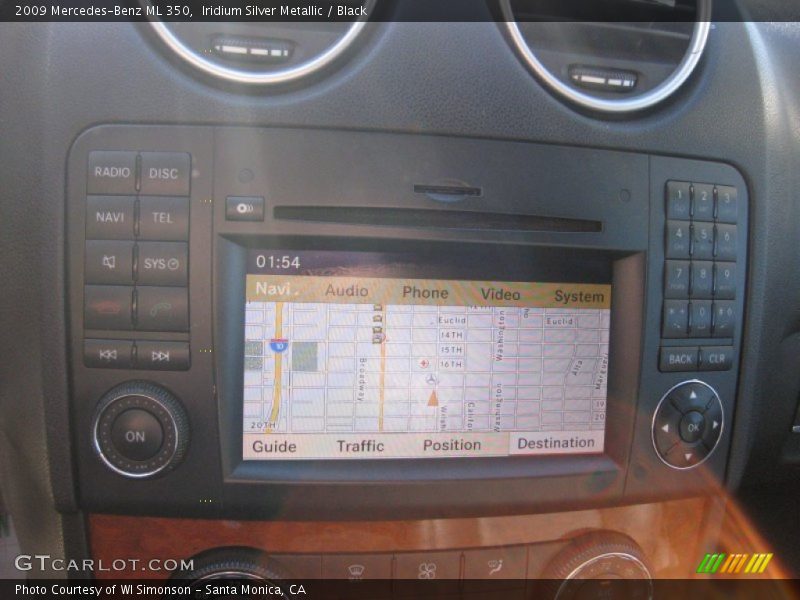 Iridium Silver Metallic / Black 2009 Mercedes-Benz ML 350